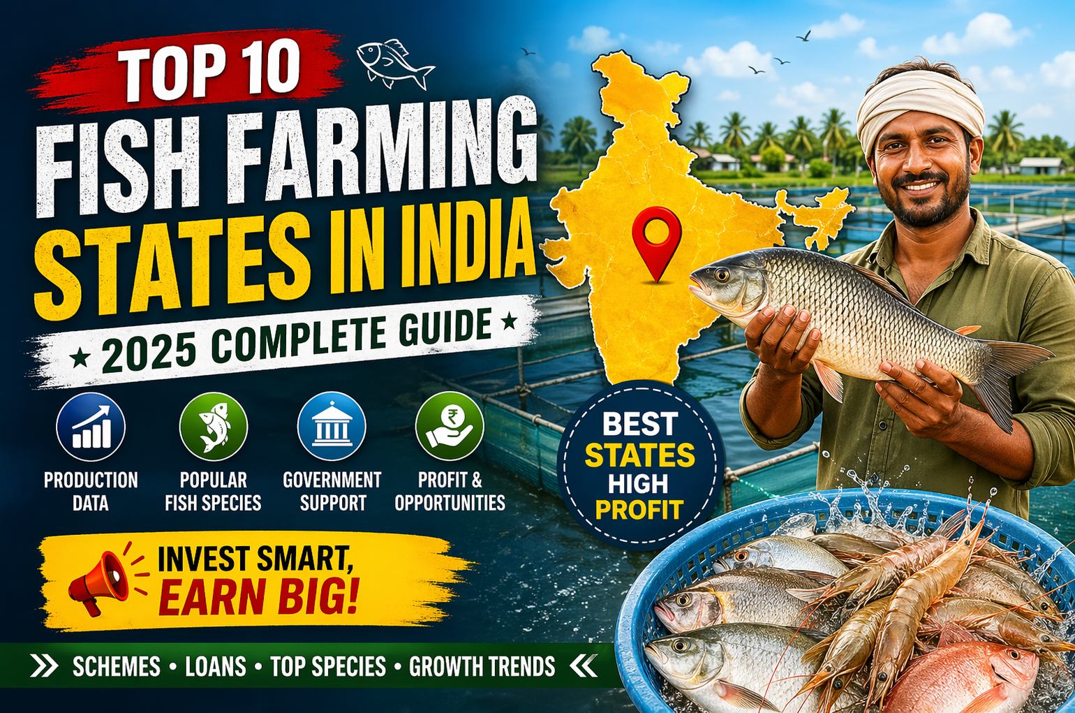Top 10 Fish Farming States in India 2025 – Nk...